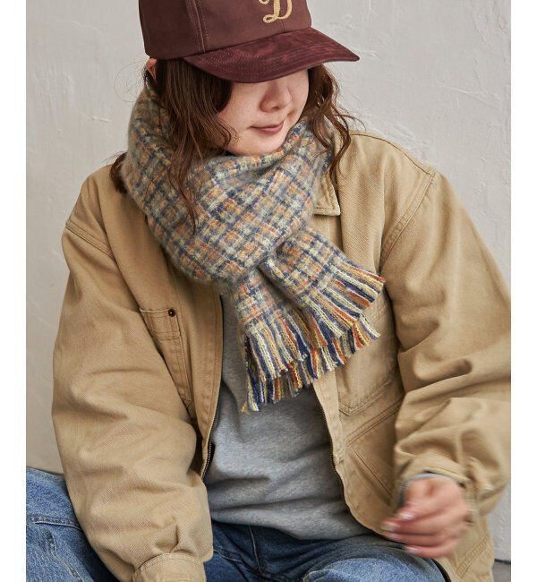 Lbc with Life「MIX織 細幅マフラー」|マフラー|