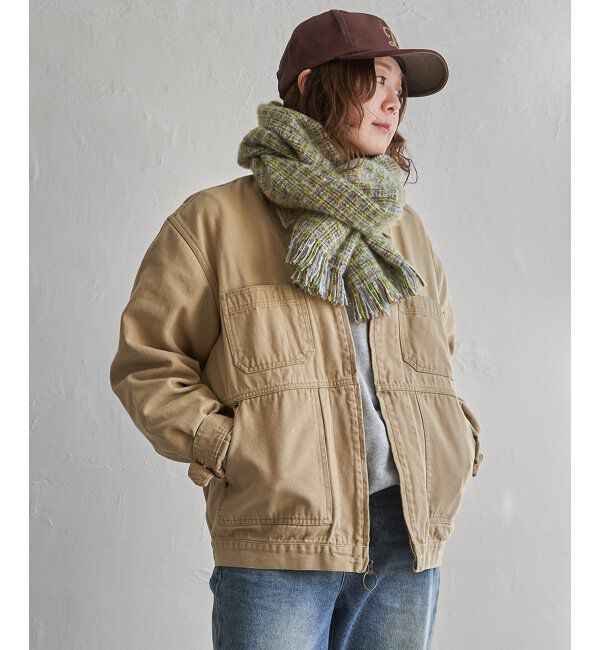 Lbc with Life「MIX織 細幅マフラー」|マフラー|