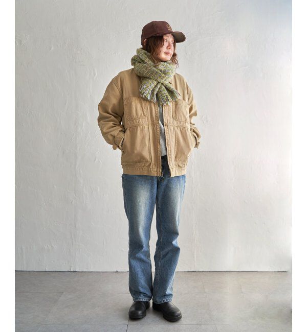 Lbc with Life「MIX織 細幅マフラー」|マフラー|