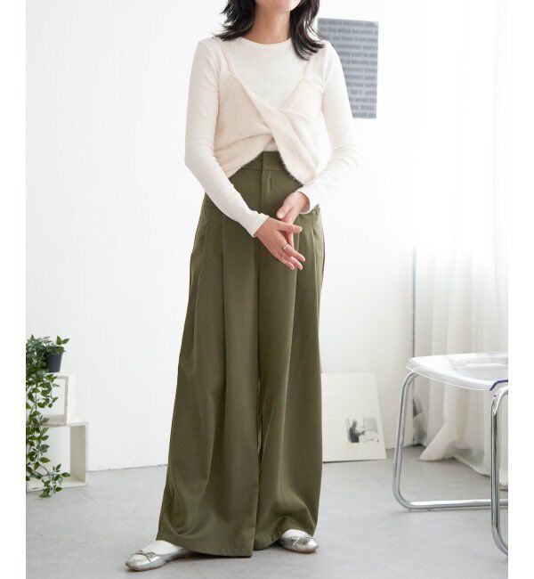 VENCE share style「ツイストニットビスチェ」|タンクトップ|