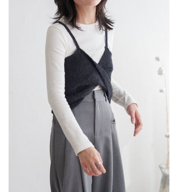 VENCE share style「ツイストニットビスチェ」|タンクトップ|
