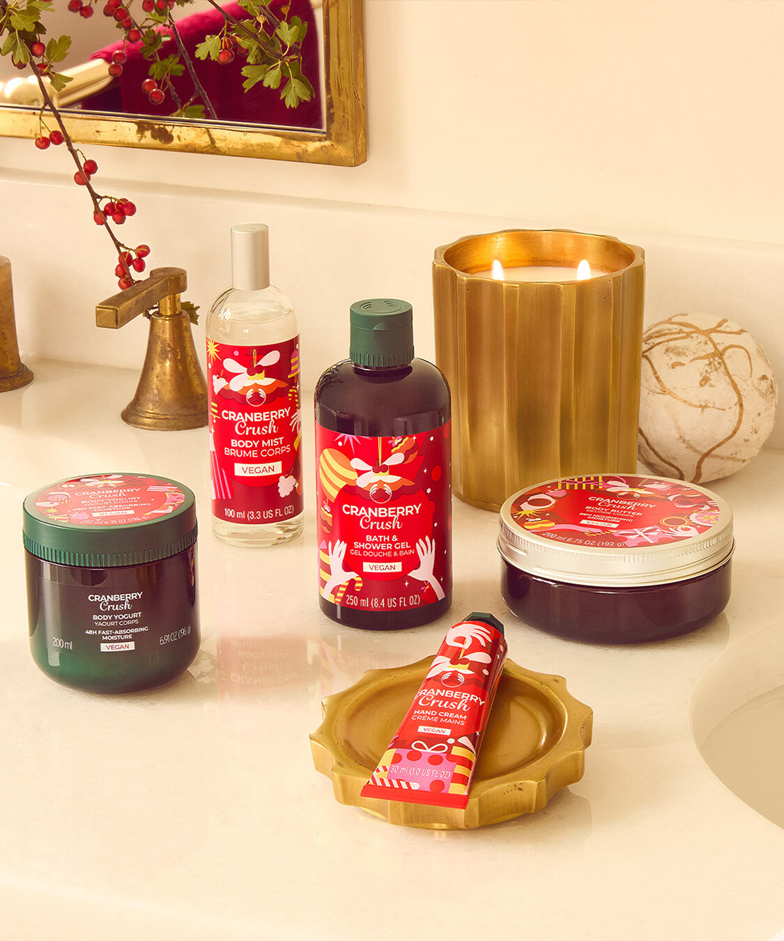 THE BODY SHOP「【数量限定】ボディバター クランベリークラッシュ 200mL」|ボディ保湿|