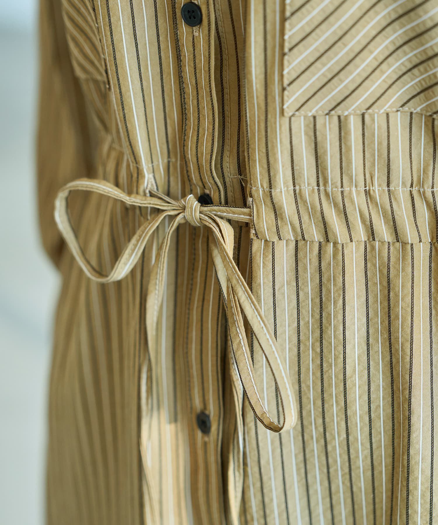 STYLE DELI「【LUXE】交互ストライプ柄シャツワンピース」|ワンピース|