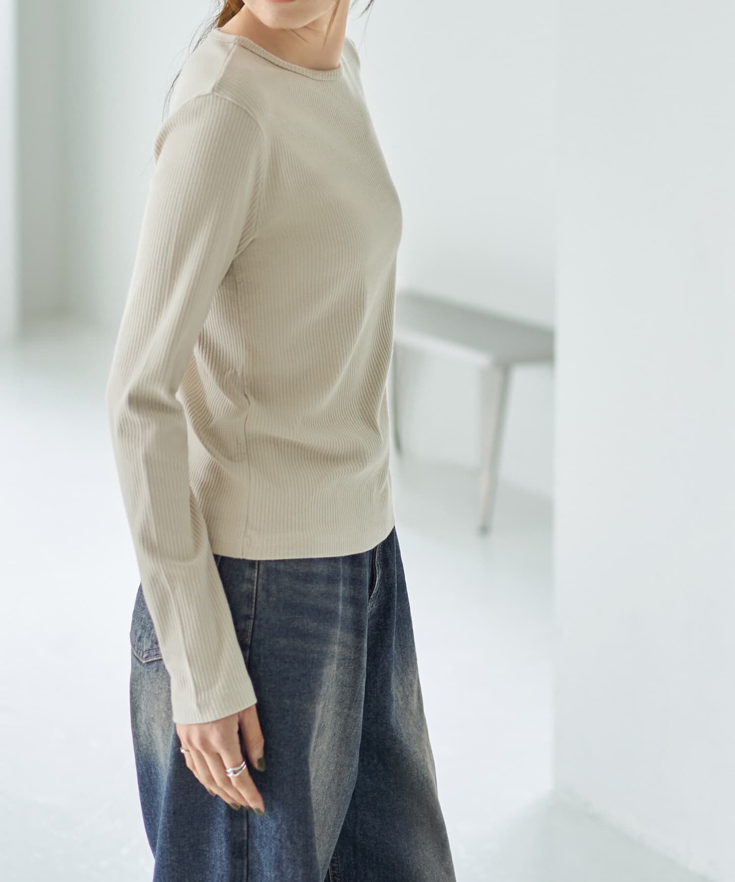 STYLE DELI「敏感肌対策◆中に着るコットンカットソートップス」|Tシャツ・カットソー|