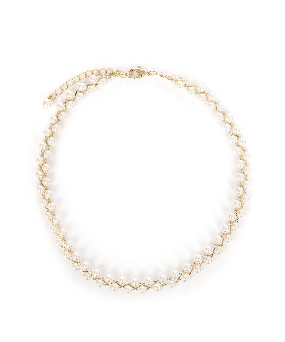 colleca la「2連パールチョーカー」|ネックレス|