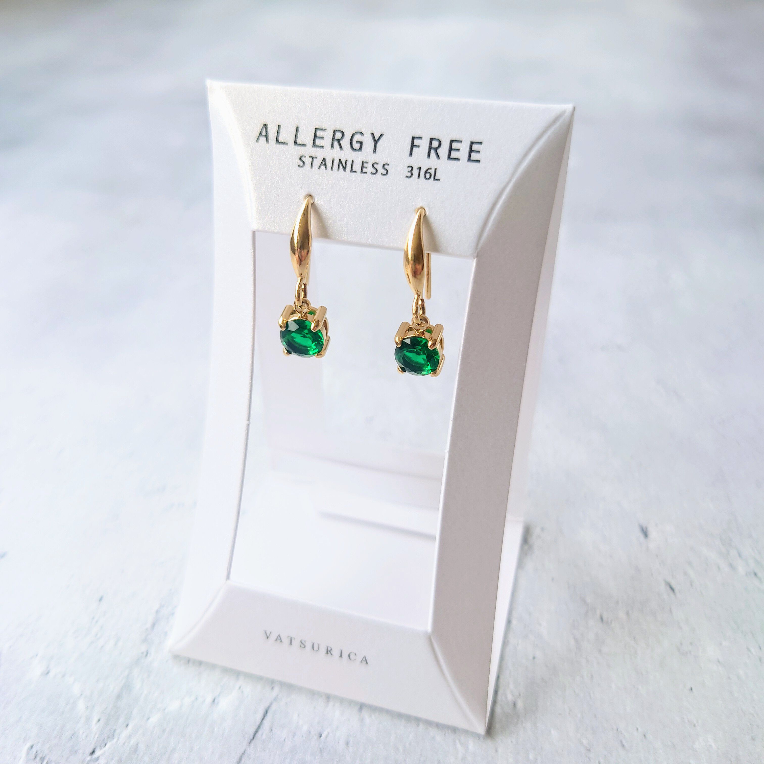 MARQUISE「カラービジューステンレスピアス」|ピアス|