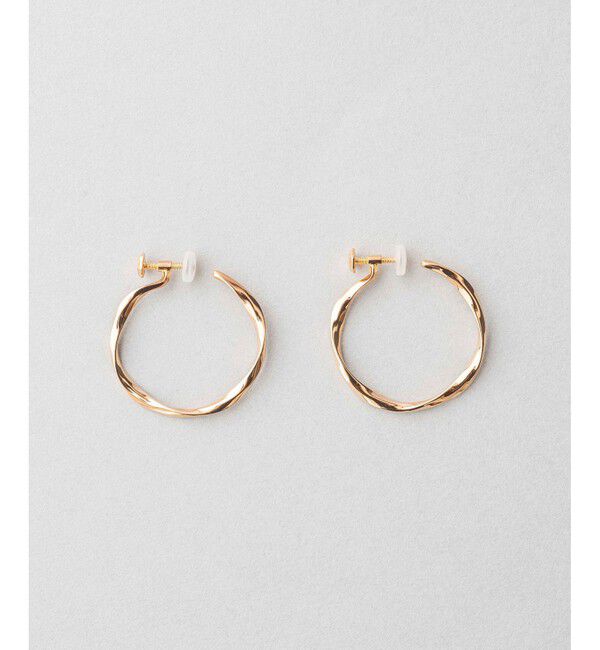 ete「フープイヤリング M」|イヤリング|イエローゴールド