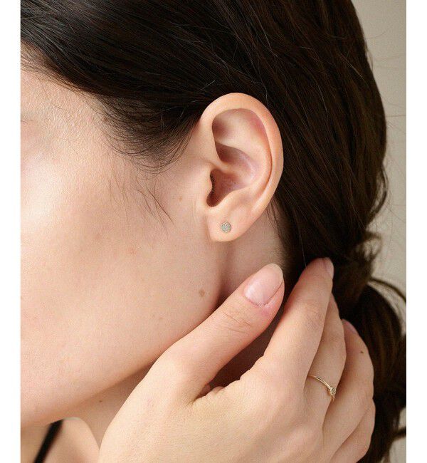 ete「K10YG ブリリアント ブラウンダイヤモンド ピアス」|ピアス|