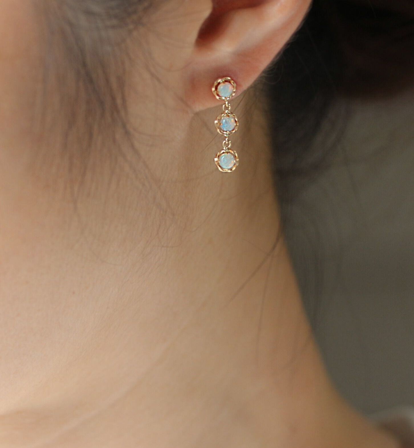  「オパール ピアス | K10YG」|ピアス|