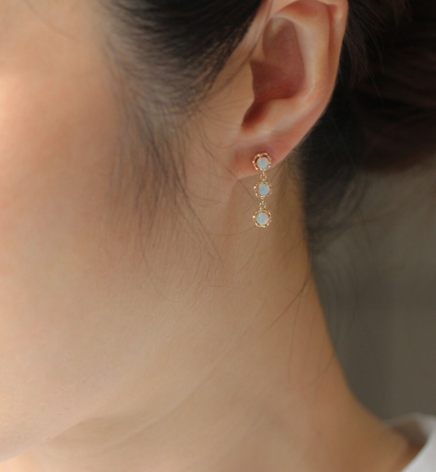  「オパール ピアス | K10YG」|ピアス|