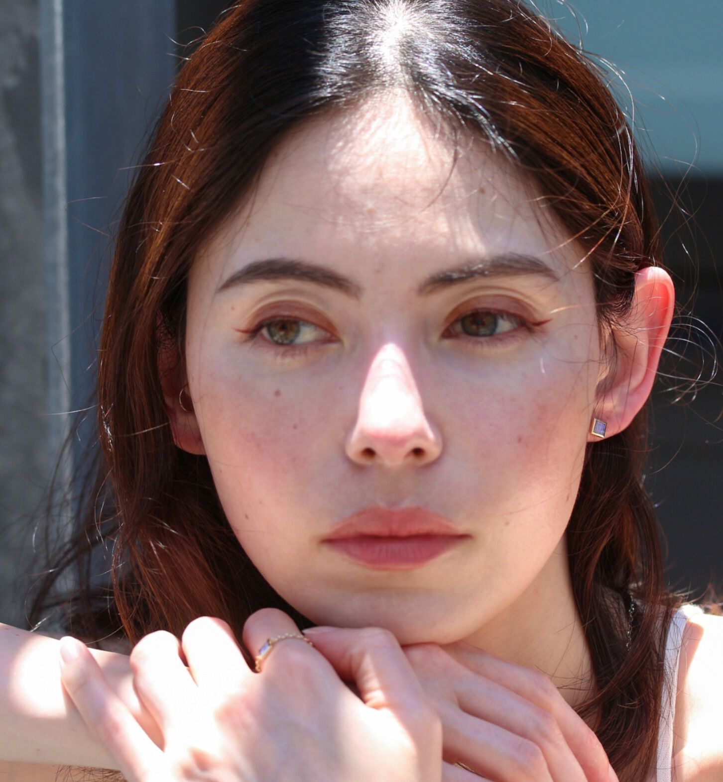  「オパール スクエア ピアス | K10YG」|ピアス|