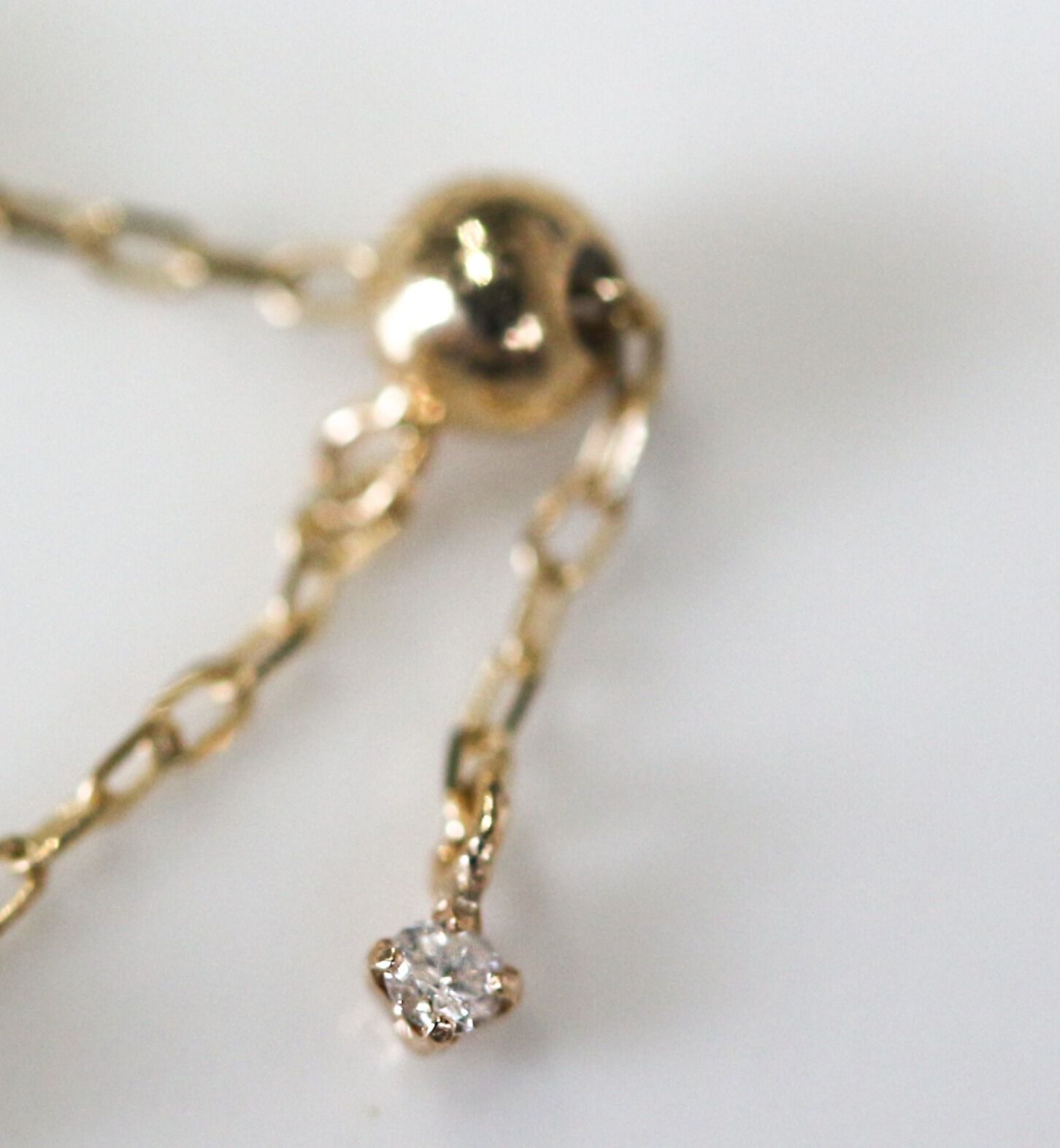  「オパール ステーション チェーンリング | K10YG」|リング|