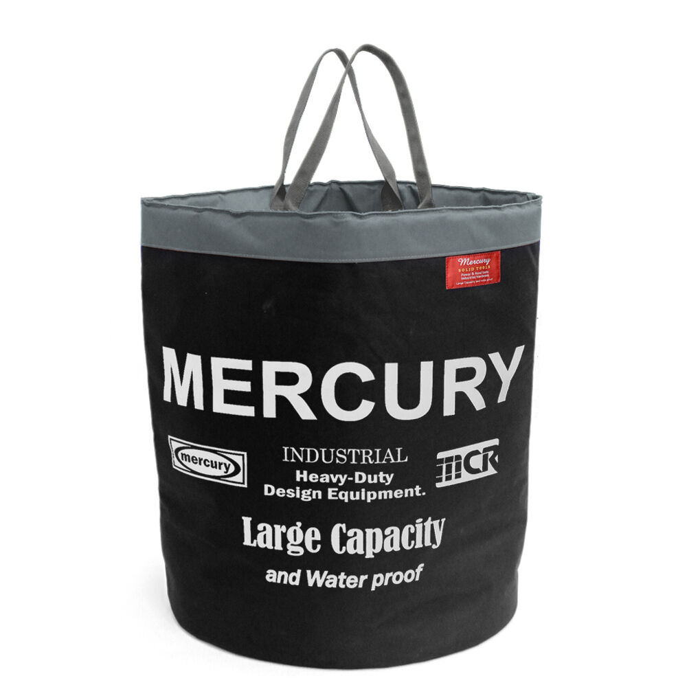 MERCURY「マーキュリー 雑貨 通販 ストレージバッグ 収納 ストレージボックス 円形 ストーブバッグ」|その他|ブラック1
