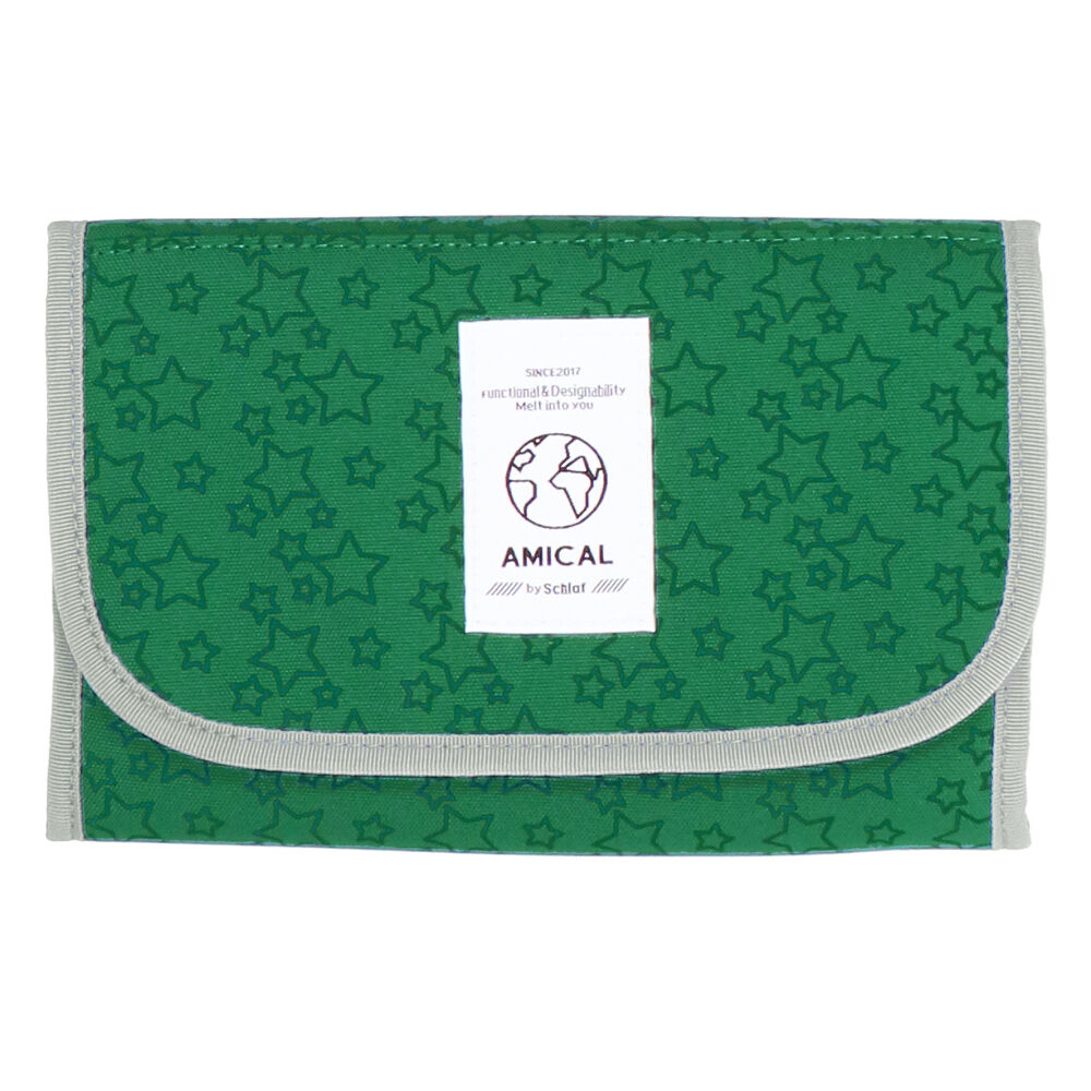 BACKYARD FAMILY「マルチケース 母子手帳 通販 母子手帳ケース おしゃれ かわいい シンプル 通帳ケース」|マタニティ・ママグッズ|グリーン1