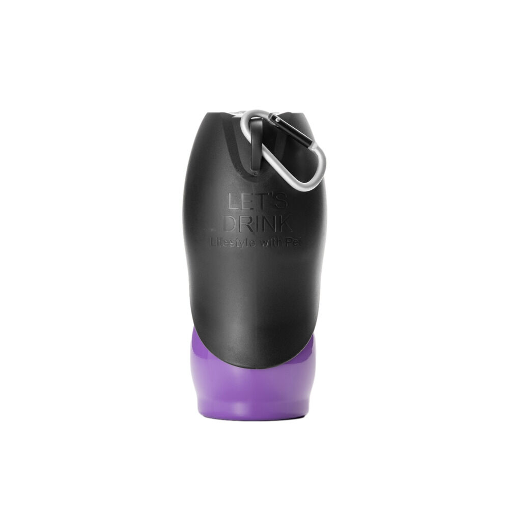 BACKYARD FAMILY「犬 散歩 給水ボトル 通販 ウォーターボトル 水 ボトル おしゃれ シンプル カラビナ 携帯」|その他|パープル1