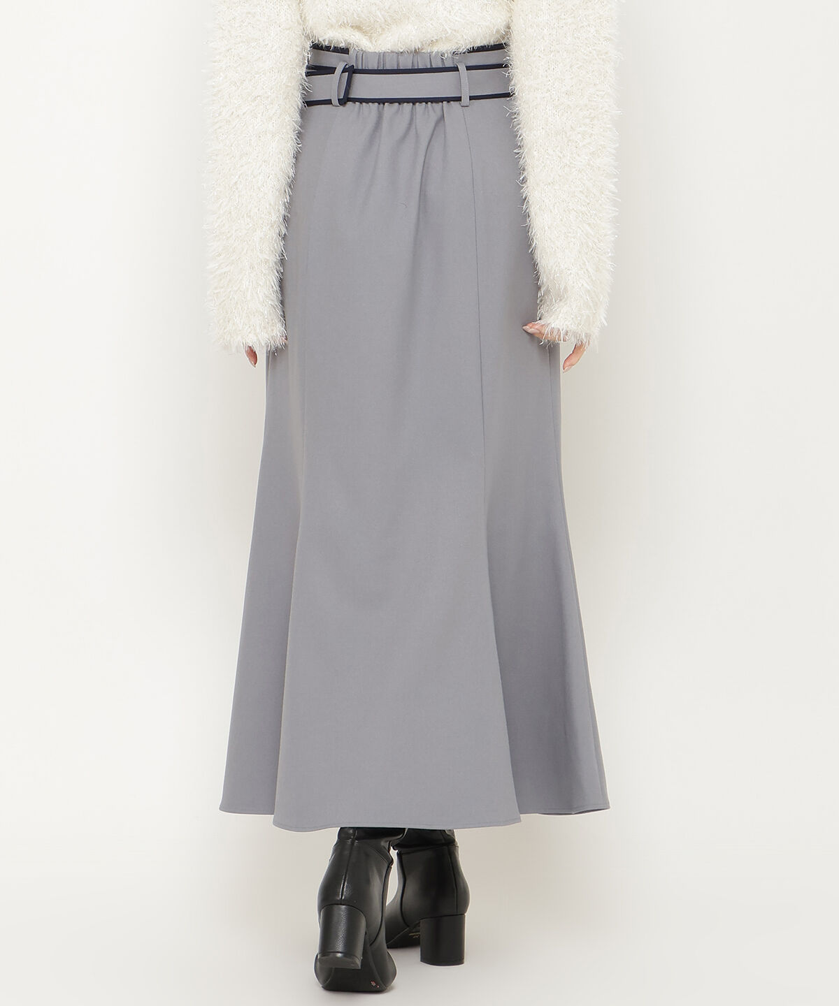 アンドクチュール「ベルト付きパイピングマーメイドスカート」|スカート|