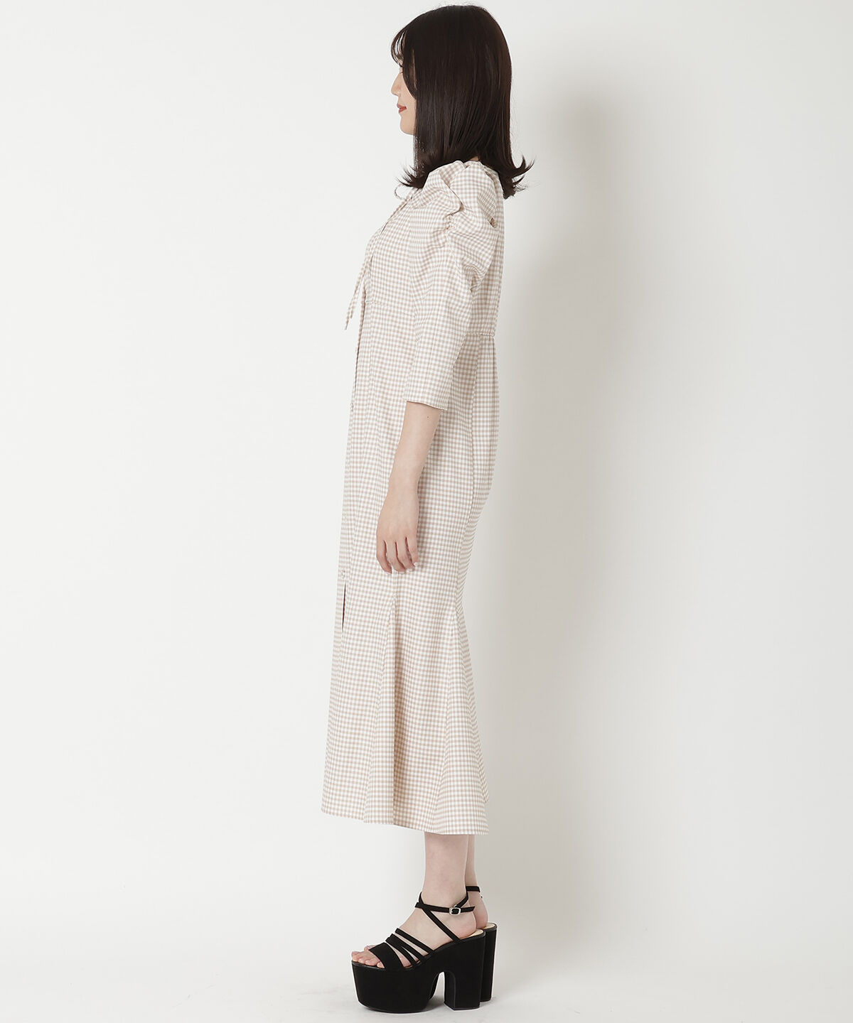 REDYAZEL「デコルテリボンあきマーメイドワンピース」|ワンピース|