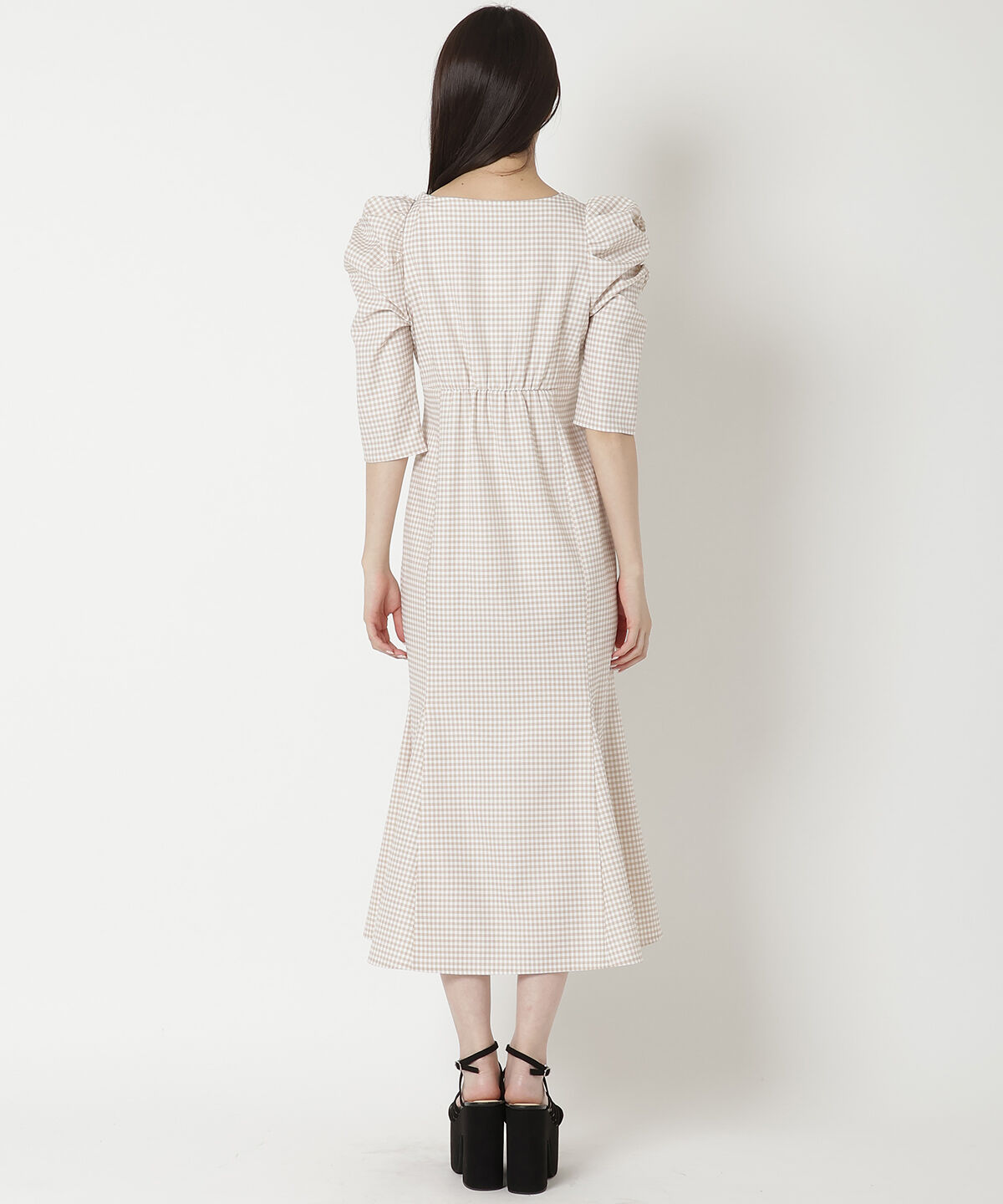 REDYAZEL「デコルテリボンあきマーメイドワンピース」|ワンピース|