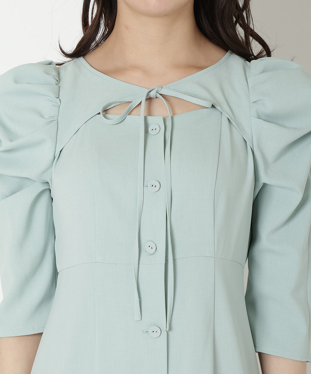 REDYAZEL「デコルテリボンあきマーメイドワンピース」|ワンピース|