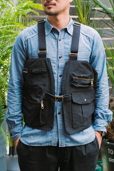 AS2OV「AS2OV / アッソブ SHRINK NYLON CAMP VEST 1」|ベスト・ジレ|