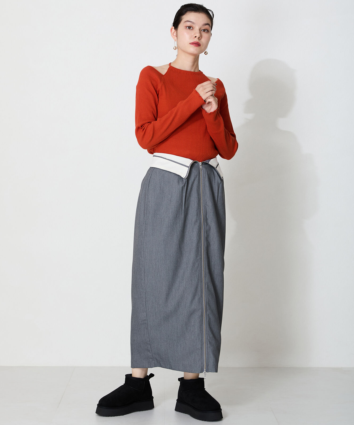 ORiental TRaffic「【累計1万足突破】 厚底 ムートン ショートブーツ /35401 軽量 防寒」|ショートブーツ|