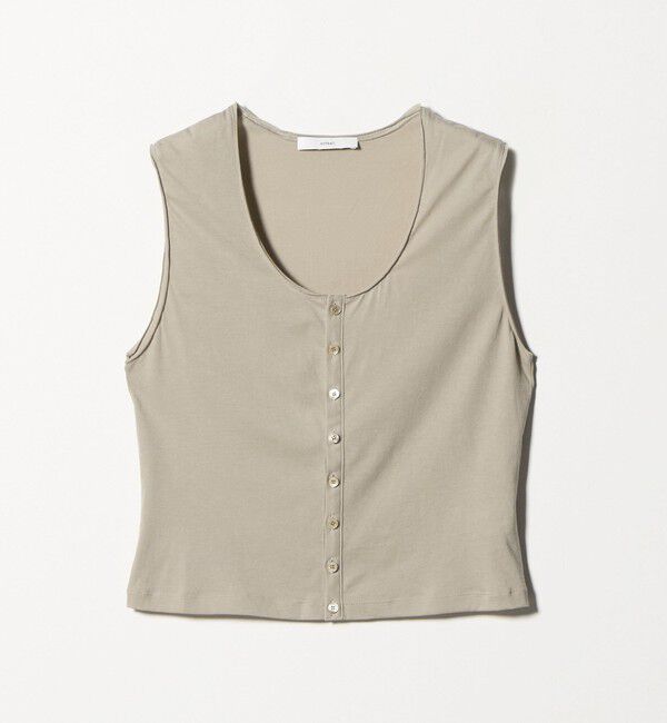 ASTRAET「＜ASTRAET＞ハイゲージ テンジク  ボタン Uネックベスト」|Tシャツ・カットソー|