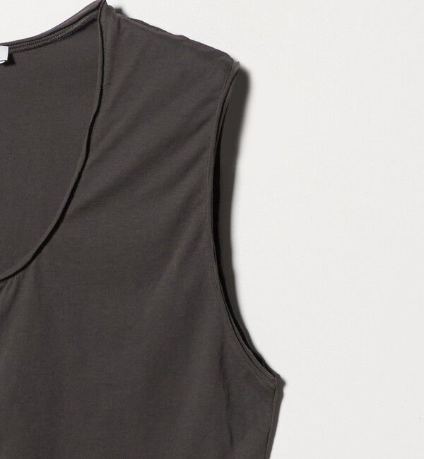 ASTRAET「＜ASTRAET＞ハイゲージ テンジク  ボタン Uネックベスト」|Tシャツ・カットソー|