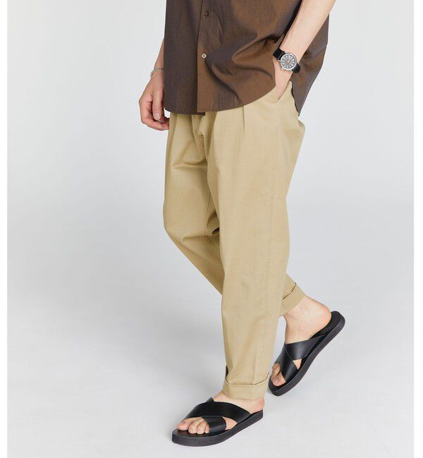 UNITED ARROWS green label relaxing「【別注】【WEB限定】＜3/2 WORKS＞GLR 2プリーツ チノパンツ」|チノ|