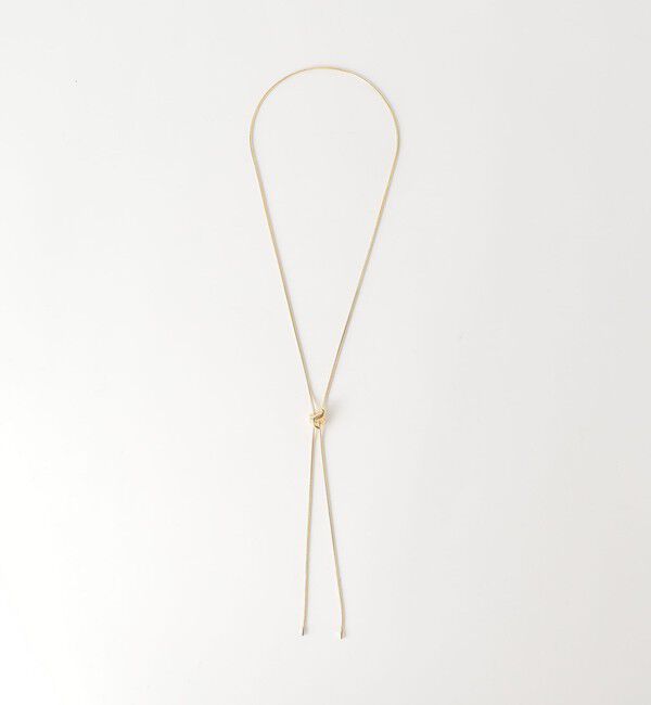 UNITED ARROWS green label relaxing「ツイストモチーフ スネーク タイネックレス」|ネックレス|