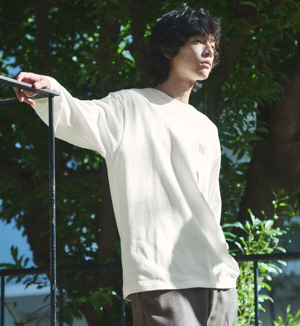 UNITED ARROWS green label relaxing「【別注】＜Manhattan Portage＞プリント 長袖 Tシャツ」|Tシャツ・カットソー|WHITE