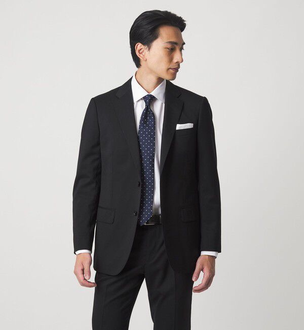 UNITED ARROWS green label relaxing「MODERATION SUIT 2B HC/BW- モデレーション スーツ ジャケット ＆ パンツ 上下セット 裾仕上げ済 -ストレッ」|スーツ|