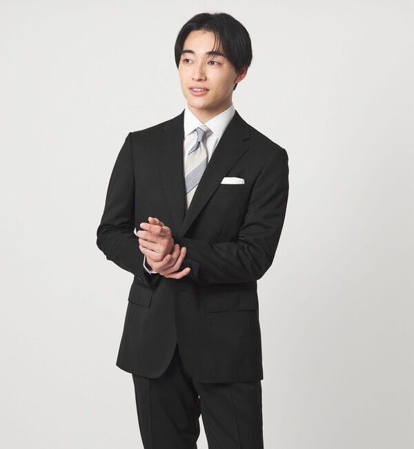 UNITED ARROWS green label relaxing「MODERATION SUIT 2B HC/BW- モデレーション スーツ ジャケット ＆ パンツ 上下セット 裾仕上げ済 -ストレッ」|スーツ|