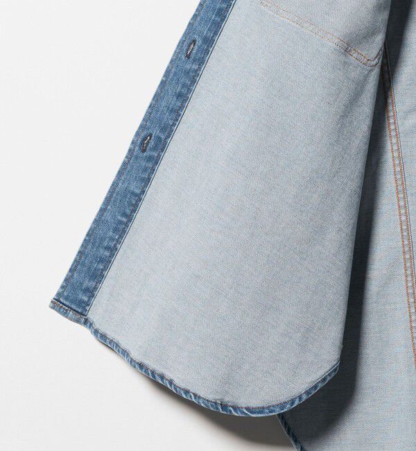 UNITED ARROWS green label relaxing「【別注】＜Healthy DENIM＞Almond ミドル デニム シャツ」|シャツ・ブラウス|