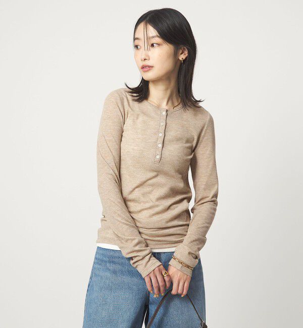 UNITED ARROWS green label relaxing「【別注】＜PROTAGONISTA＞ヘンリーネック ロングスリーブ Tシャツ」|Tシャツ・カットソー|