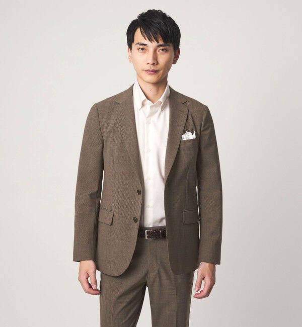 UNITED ARROWS green label relaxing「A+ TWPU チドリ 2B スリム セットアップ ジャケット -ウォッシャブル・ストレッチ-」|スーツ|