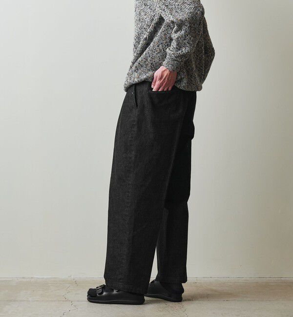 STEVEN ALAN「＜Steven Alan＞ 13.5oz デニム インツープリーツ ドレス トラウザーズ」|デニム|