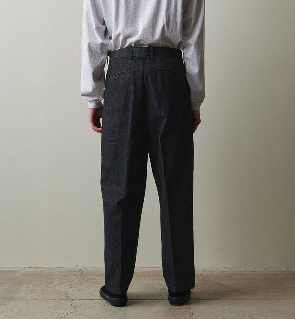 STEVEN ALAN「＜Steven Alan＞ 13.5oz デニム インツープリーツ ドレス トラウザーズ」|デニム|