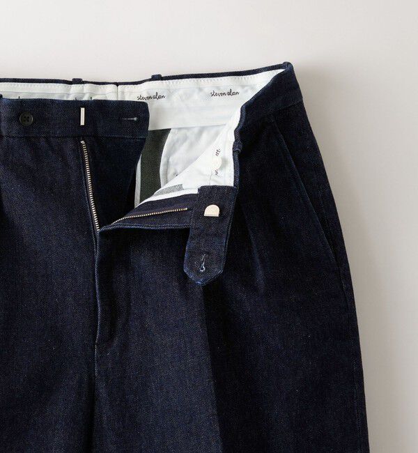 STEVEN ALAN「＜Steven Alan＞ 13.5oz デニム インツープリーツ ドレス トラウザーズ」|デニム|