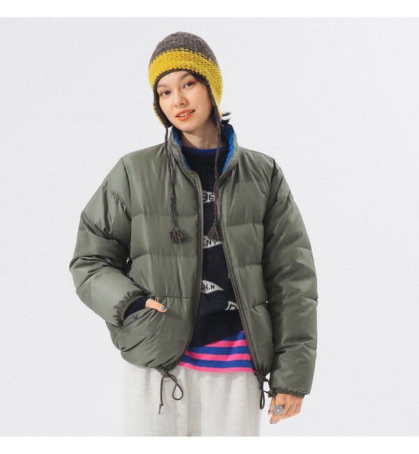 BEAMSBOY「リバーシブル ダウン ジャケット」|ブルゾン・スタジャン|