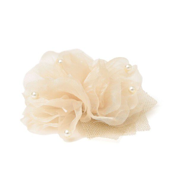 SHIPS for women「ベージュパールモチーフコサージュ◇」|ブローチ・コサージュ|