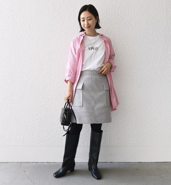 SHIPS for women「〈手洗い可能〉ニードル ストレッチ サイド ポケット ミニ スカート ◇」|スカート|