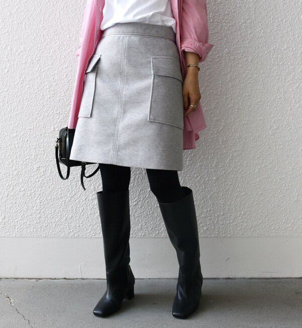 SHIPS for women「〈手洗い可能〉ニードル ストレッチ サイド ポケット ミニ スカート ◇」|スカート|