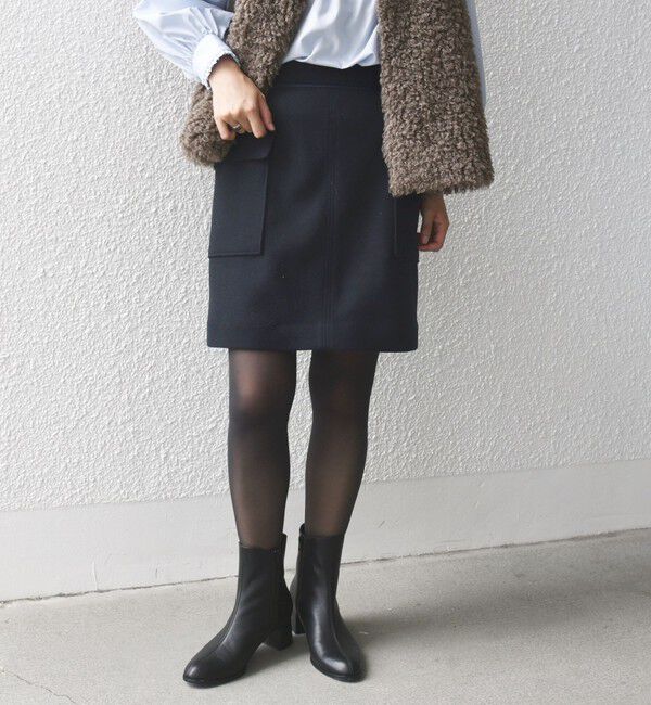 SHIPS for women「〈手洗い可能〉ニードル ストレッチ サイド ポケット ミニ スカート ◇」|スカート|