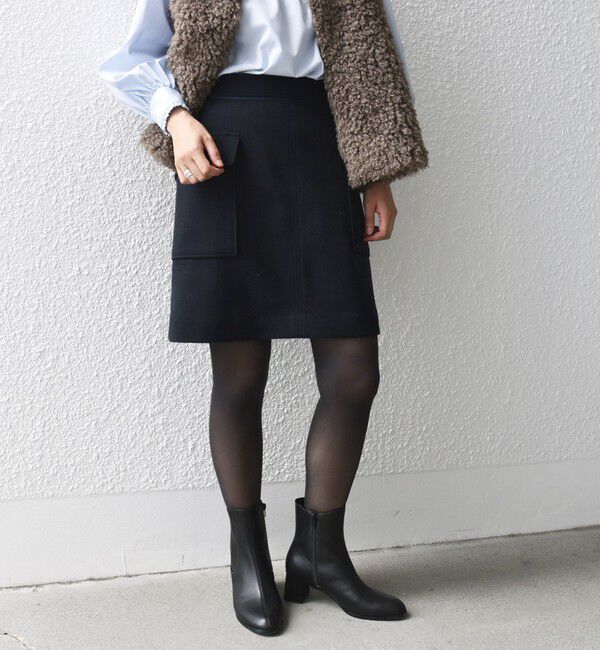 SHIPS for women「〈手洗い可能〉ニードル ストレッチ サイド ポケット ミニ スカート ◇」|スカート|