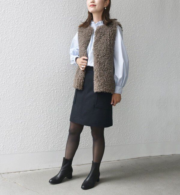 SHIPS for women「〈手洗い可能〉ニードル ストレッチ サイド ポケット ミニ スカート ◇」|スカート|