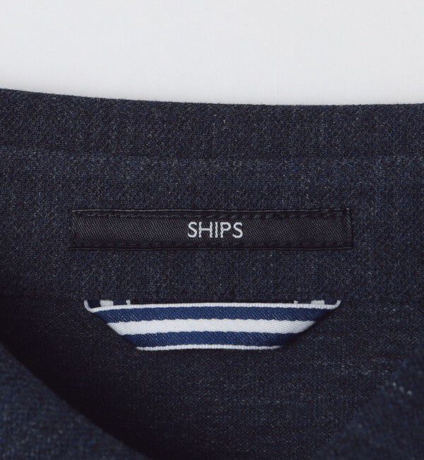 SHIPS「【WEB限定】SHIPS: 吸水速乾・UVケア Drymix（R）ワンポイントロゴ ボタンダウン 長袖ポロシャツ」|ポロシャツ|
