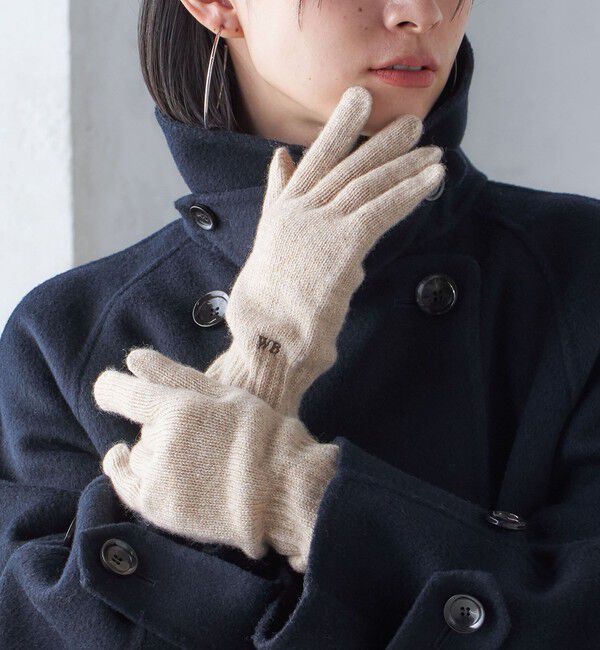 SHIPS for women「【SHIPS別注】William Brunton:刺繍 グローブ」|手袋|ベージュ系