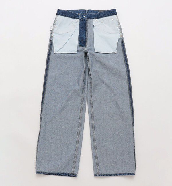 SHIPS「City Ambient Products: 12オンス ストレート バギー デニム パンツ」|デニム|