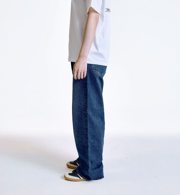 SHIPS「City Ambient Products: 12オンス ストレート バギー デニム パンツ」|デニム|