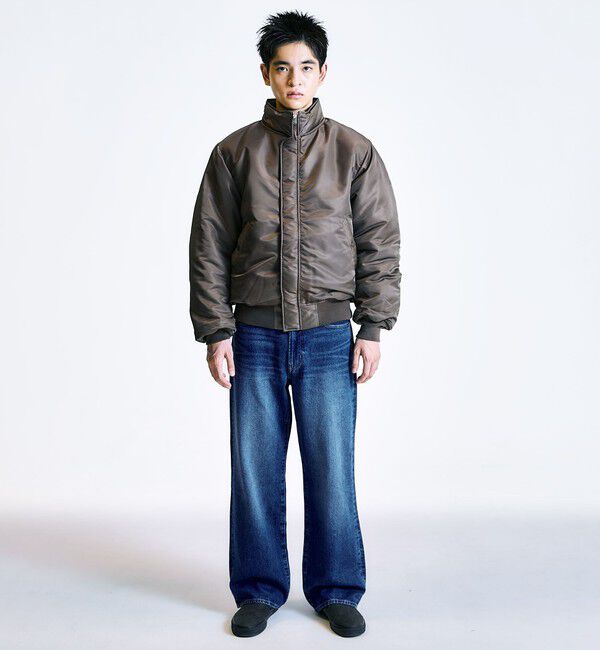 SHIPS「City Ambient Products: 12オンス ストレート バギー デニム パンツ」|デニム|